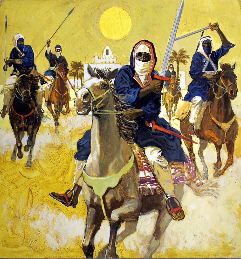 Arab Charge (Original) art by Andrew Howat at The Illustration Art Gallery