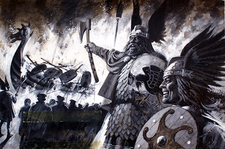 Up Helly Aa (Original) by British History (Howat) at The Illustration Art Gallery