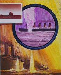 The Sinking of The Lusitania art by Andrew Howat