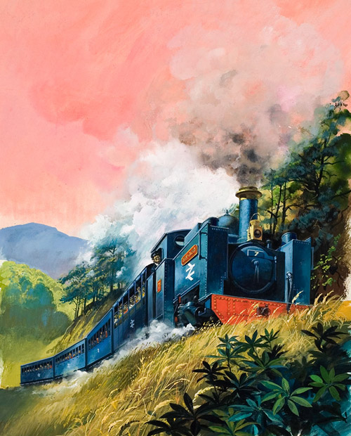 All Aboard for Devil's Bridge (Original) by Andrew Howat at The Illustration Art Gallery