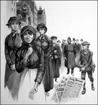 The Match Girls Strike of 1888 art by Peter Jackson
