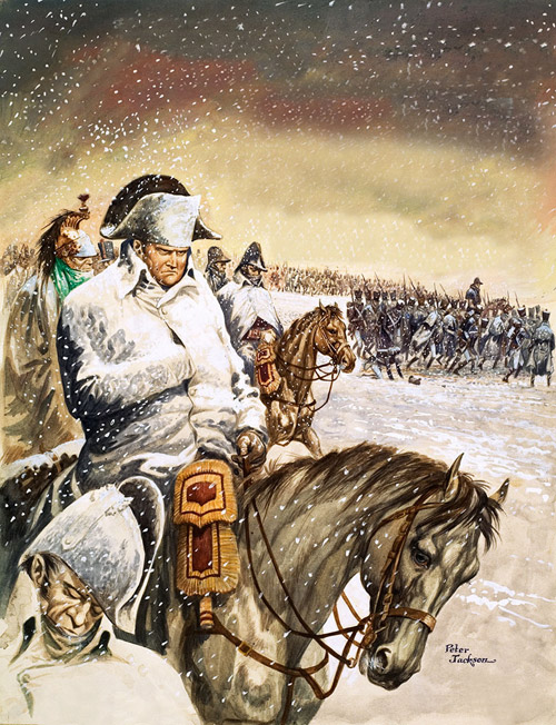 Napoleon's Retreat from Moscow (Original) (Signed) by Peter Jackson Art at The Illustration Art Gallery