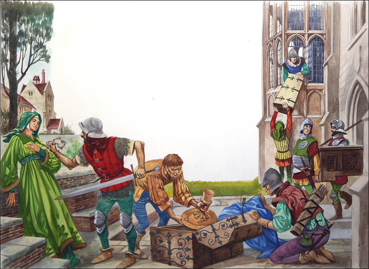 Looting (Original) art by British History (Peter Jackson) at The Illustration Art Gallery