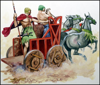 Sumerian Chariot art by Peter Jackson