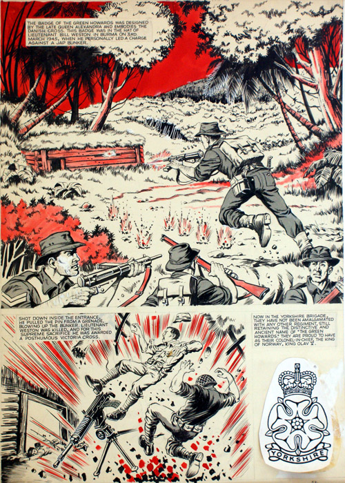 The Battling Yorkshiremen 3 (Original) by Sandy James Art at The Illustration Art Gallery