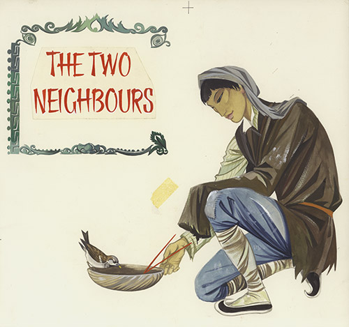 The Two Neighbours (Original) by Janet & Anne Grahame Johnstone Art at The Illustration Art Gallery