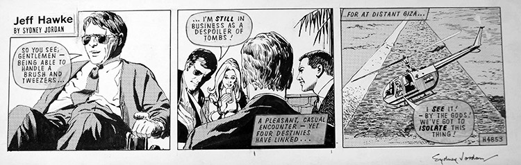 Jeff Hawke daily strip 4853 (Original) (Signed) by Sydney Jordan Art at The Illustration Art Gallery