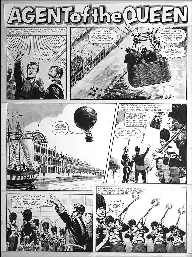 Agent of the Queen - Balloon (TWO pages) (Originals) art by Agent of the Queen (Bill Lacey) at The Illustration Art Gallery