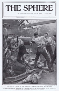 Naval Battle North Sea 1916  (original cover page The Sphere 1916) (Print)