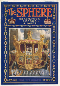 The Sphere Coronation Number May 1937 art by Fortunino Matania