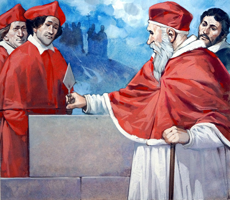 Pope Julius II (Original) by Angus McBride Art at The Illustration Art Gallery