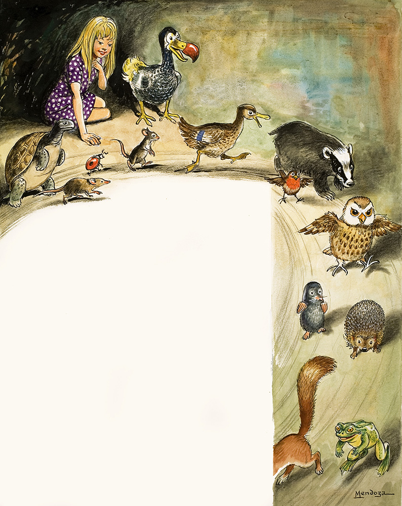 Lewis Carroll: Alice in Wonderland 18 (Original) (Signed) art by Alice in Wonderland (Mendoza) at The Illustration Art Gallery