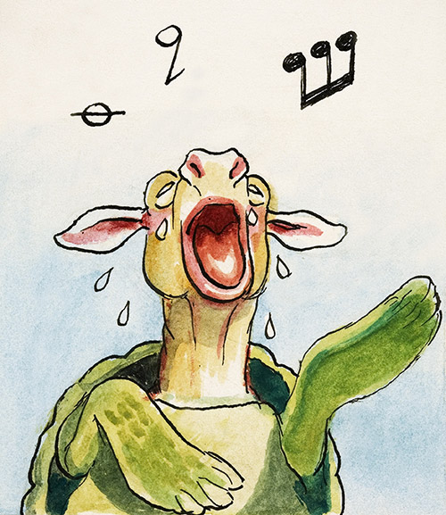 The Mock Turtle Sings: Alice in Wonderland 61 (Original) by Alice in Wonderland (Mendoza) at The Illustration Art Gallery