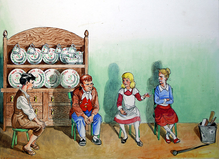 The Borrowers - Dresser (Original) by The Borrowers (Mendoza) at The Illustration Art Gallery