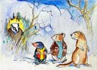 The Wind in the Willows: Rat, Mole Badger and Weasel (Original)