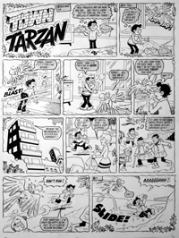 Town Tarzan - On Ice (TWO Pages) art by Trevor Metcalfe