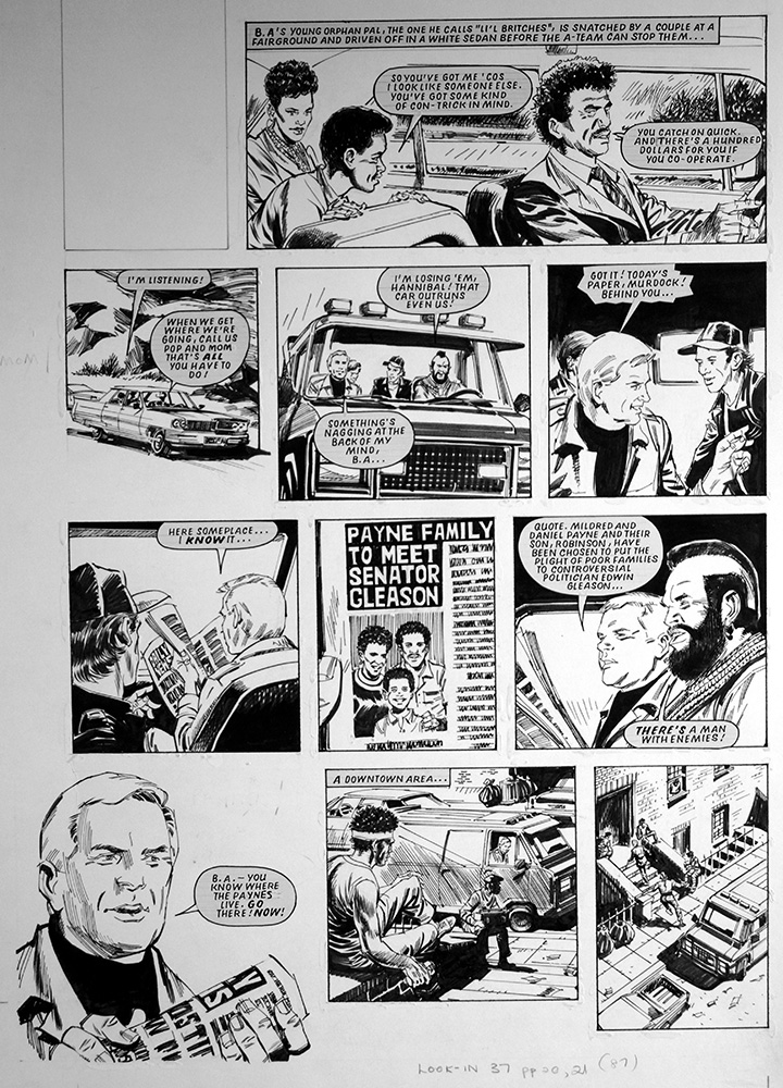 The A-Team: No Answer (TWO pages) (Originals) art by The A-Team (Barrie Mitchell) at The Illustration Art Gallery