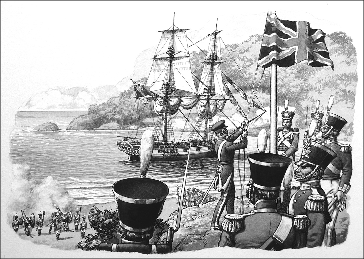 British Soldiers Arrive in Western Australia (Original) art by Military Conflict (Pat Nicolle) at The Illustration Art Gallery