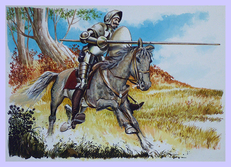 Don Quixote (Original) by Jose Ortiz Art at The Illustration Art Gallery