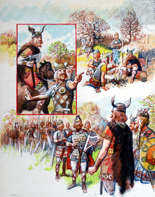 A Thousand Years of Spies 6: The Anglo Saxons (Original) by Thousand Years of Spies (Parker) at The Illustration Art Gallery