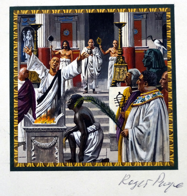 Egyptian Ceremony (Original) (Signed) by Ancient History (Payne) at The Illustration Art Gallery