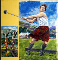 Highland Games art by Roger Payne