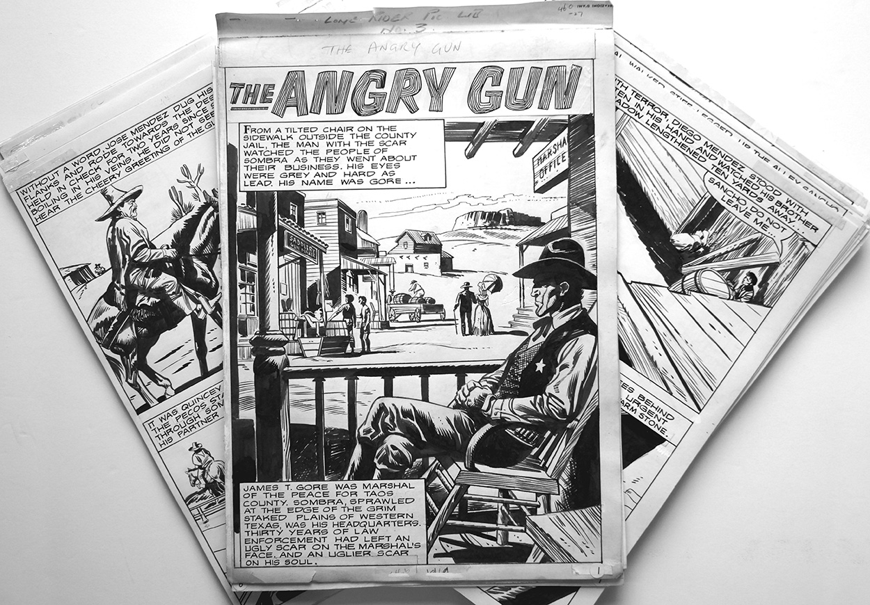 The Angry Gun - COMPLETE 64 Page Story (Originals) art by Renato Polese Art at The Illustration Art Gallery
