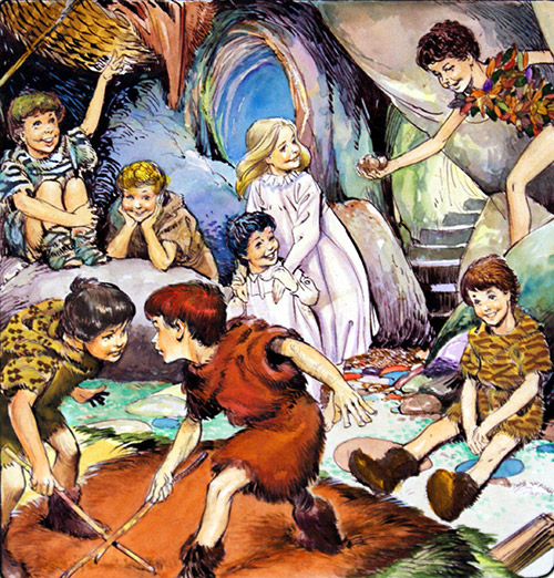 Peter Pan Brings Food (Original) by Peter Pan (Nadir Quinto) at The Illustration Art Gallery