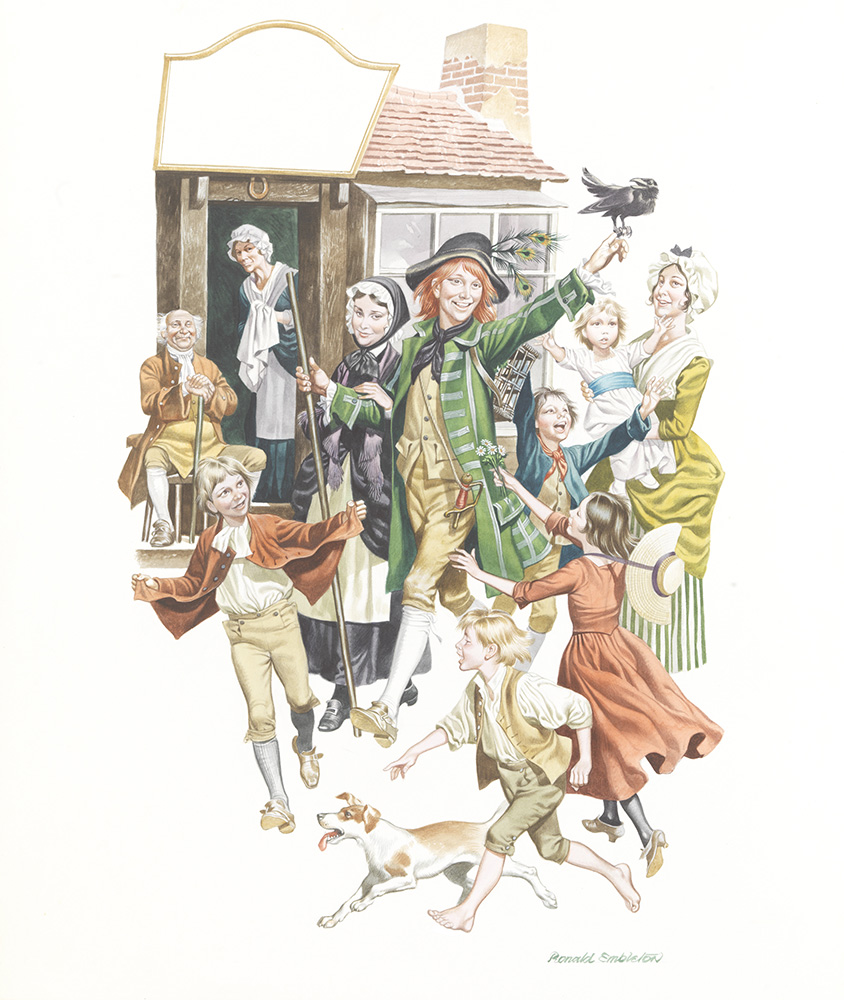 Barnaby Rudge: Welcome Back! (Original) (Signed) art by Charles Dickens (Ron Embleton) at The Illustration Art Gallery