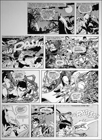 Galaxy Rangers: Thundering Energy Bolt (TWO pages) (Originals) (Signed)