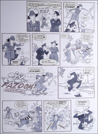 Inspector Gadget: Keep Off the Grass (TWO pages) (Originals)