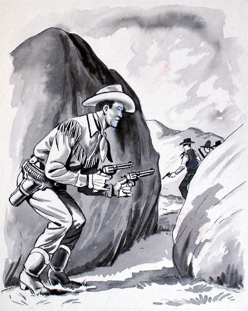 Roy Rogers Adventure Annual #3 (Original) by Leo Rawlings at The Illustration Art Gallery
