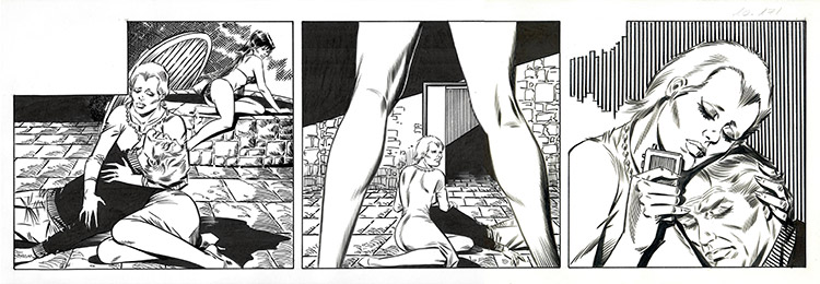 Modesty Blaise #10171 - The Zombie (Original) by Modesty Blaise (Romero) Art at The Illustration Art Gallery