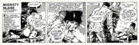 Modesty Blaise daily strip 7578 - Rescued (Original) (Signed)