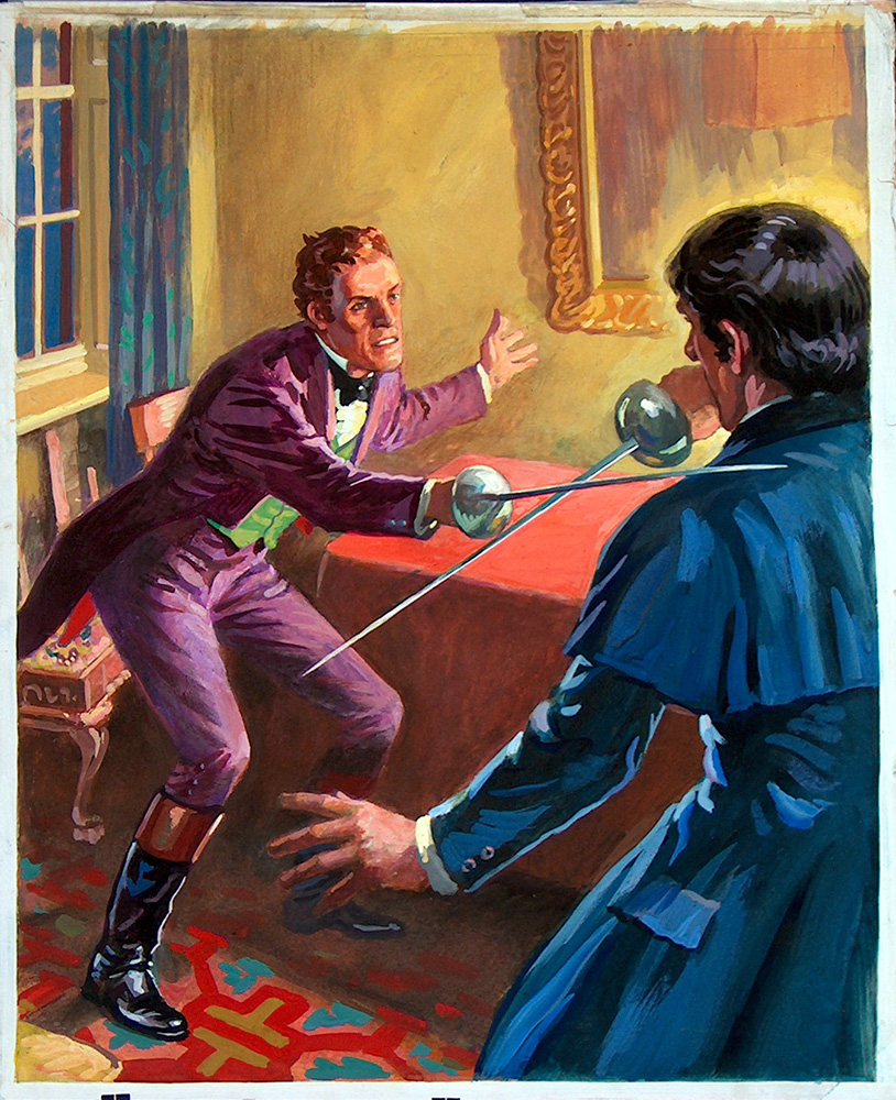 Thriller Picture Library cover #148  'The Picture of Dorian Gray' (Original) art by Septimus Scott at The Illustration Art Gallery