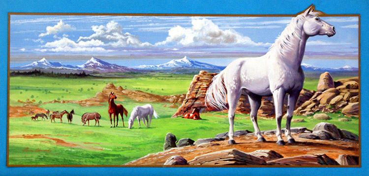 Green Grass Of Wyoming - Mary O'Hara (Original) (Signed) by Glenn Steward Art at The Illustration Art Gallery