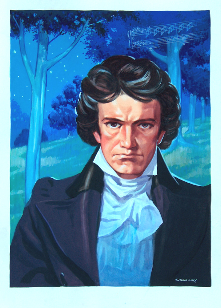 Ludwig van Beethoven (Original) (Signed) art by F Stocks May at The Illustration Art Gallery
