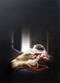 Murder by the Glass book cover art (Original)