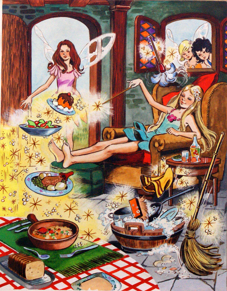 Fairy Supper (Original) art by Trini Tinture at The Illustration Art Gallery