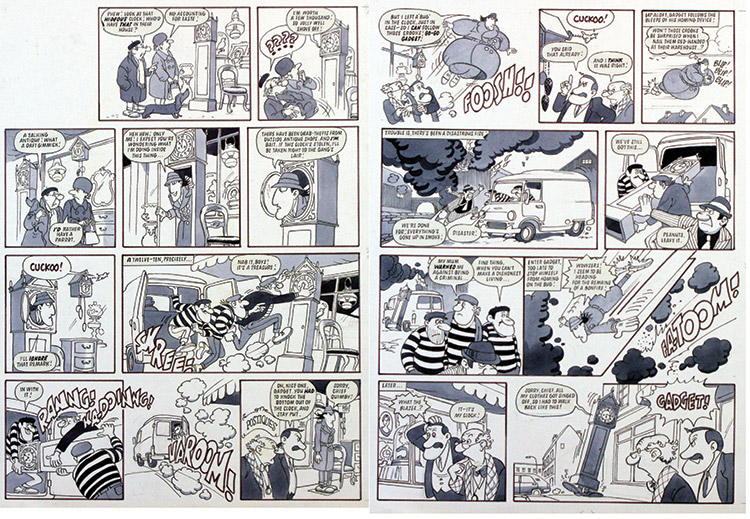 Inspector Gadget from 'Look In' 5  (TWO pages) (Originals) by Inspector Gadget (Titcombe) at The Illustration Art Gallery
