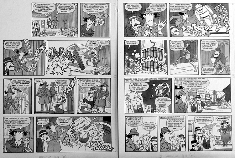 Inspector Gadget: Anvil (TWO pages) (Originals) by Inspector Gadget (Titcombe) at The Illustration Art Gallery