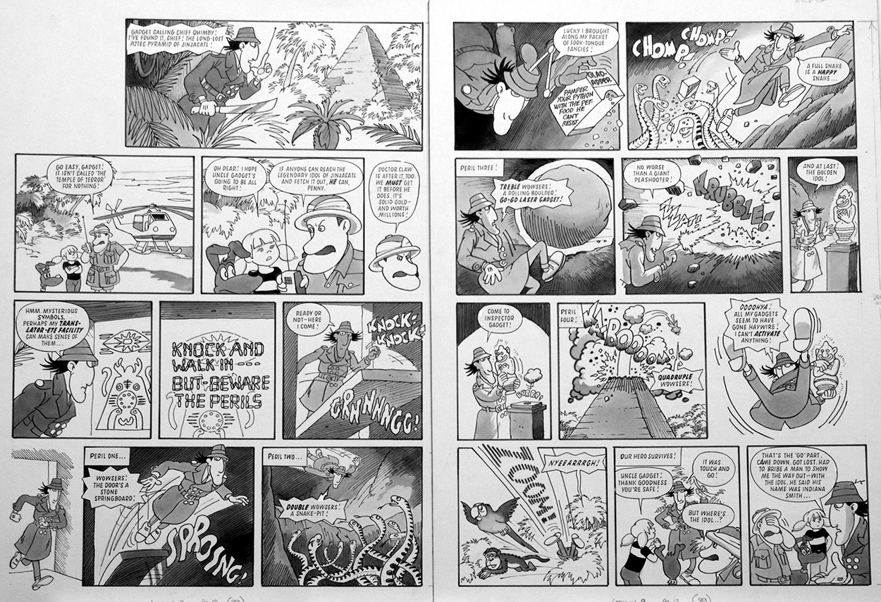 Inspector Gadget: Snakes (TWO pages) (Originals) art by Inspector Gadget (Titcombe) at The Illustration Art Gallery