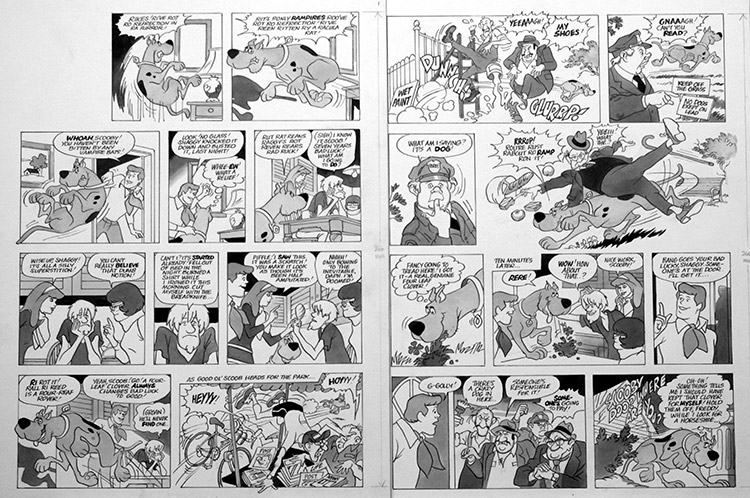 Scooby Doo: Bad Luck (TWO pages) (Originals) by Scooby Doo (Titcombe) at The Illustration Art Gallery