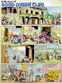 Asterix In the Days of Good Queen Cleo 18 art by Albert Uderzo