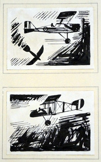 Two Aeroplane Sketches (Original)