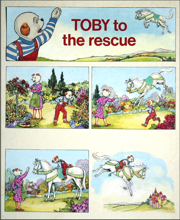 Toby to the Rescue (COMPLETE 2 PAGE STORY) (Originals) by Doris White at The Illustration Art Gallery