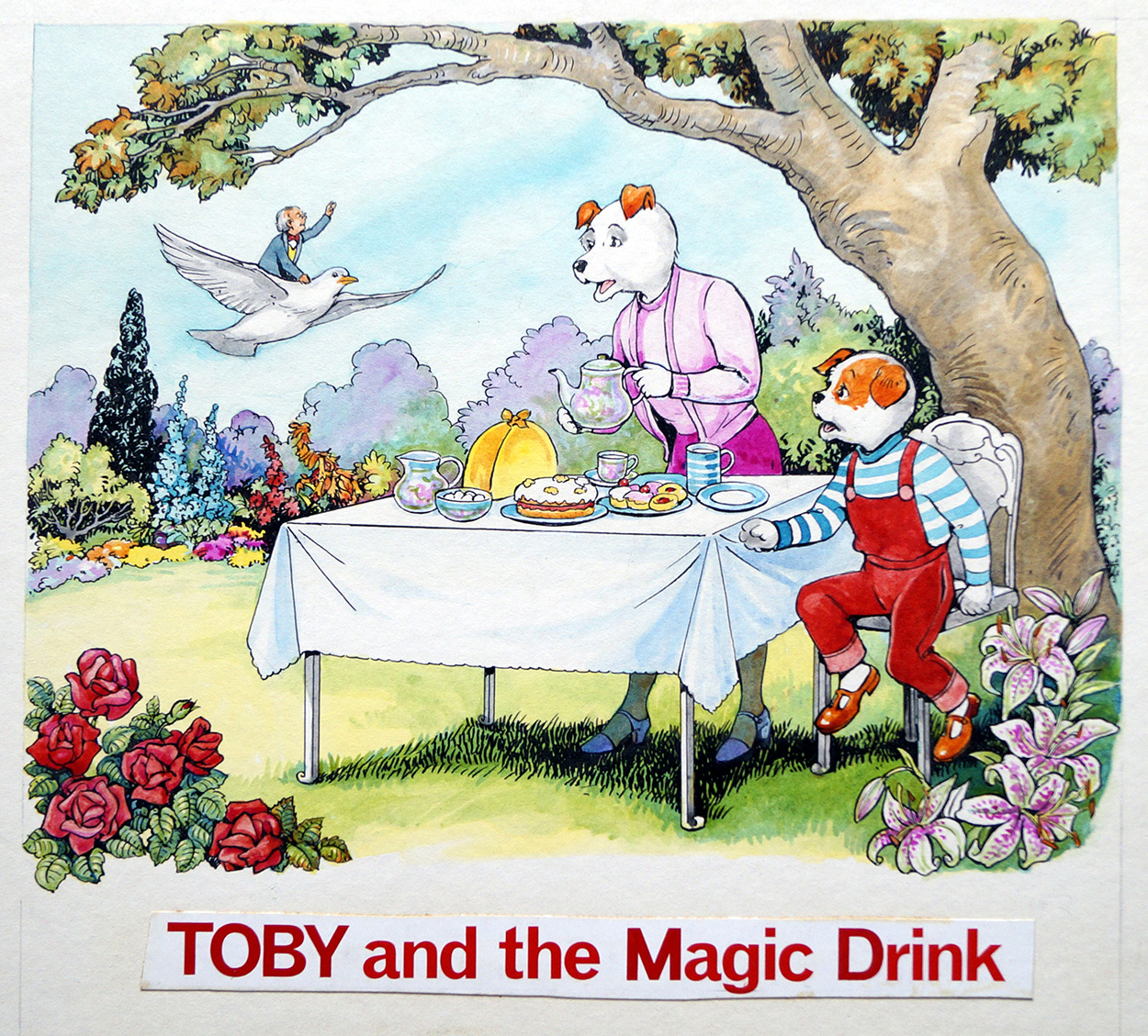 Toby and the Magic Drink (Original) art by Doris White Art at The Illustration Art Gallery