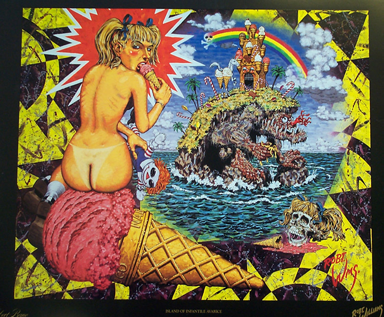 Island of Infantile Avarice (Limited Edition Print) by Robert Williams Art at The Illustration Art Gallery