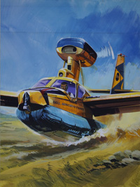 Future Flight on Air Cushions art by Gerry Wood