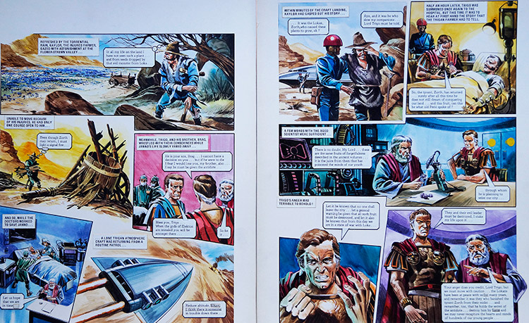 Kaylor from 'The Poisoning of Trigan's Youth' (TWO pages) (Originals) by The Trigan Empire (Gerry Wood) at The Illustration Art Gallery